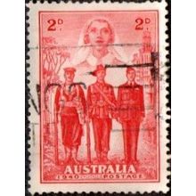 Australia 1940 Pre-Decimal 2d Value. Australian Imperial Forces. Fine Used