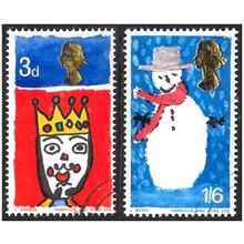 1966 Christmas Stamps - Phosphor Set Fine Used C5