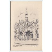 The Market Cross Salisbury Wiltshire Stanley Chaplin Sketch Postcard