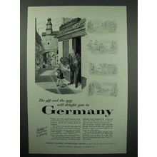 1955 Germany Tourism Ad - The Old and New Will Delight