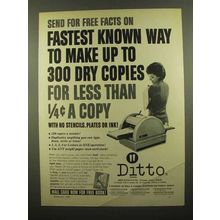 1965 Ditto Duplicator Ad - Fastest Known Way
