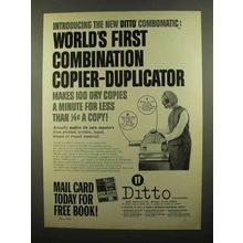 1965 Ditto Combomatic Copier Ad - First Combination