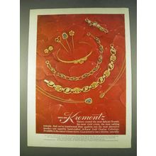 1978 Krementz Jewelry Ad -Rose Bracelet, Opal Pendant