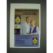 1986 Best Western Hotel Ad - Retirement Budget