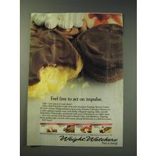 1987 Weight Watchers Ad - Feel free to act on impulse