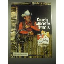 1979 Marlboro Cigarettes Ad - Come to where the flavor is
