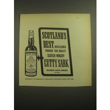 1958 Cutty Sark Scotch Ad - Scotland's best distilleries produce this quality