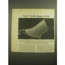 1958 Viyella Socks Ad - Knitted in England from wool and cotton - for warmth