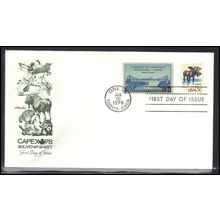 FDC Artmater 1757e 13c Moose 961 U.S-Canada (No Cachet-U/A) Box0685