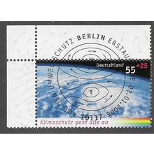 GER 2006 55c+25 'CLIMATE PROTECTION' (CORNER MARGIN) FINE USED (EBID75-423)