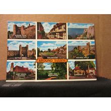 multiview, AROUND SUSSEX county unused postcard by Elgate =