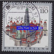 GERMANY BUND [1998] MiNr 1965 F4,I ( O/used ) [01] Bauwerke Plattenfehler
