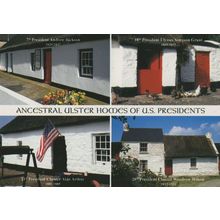 Ulster Irish Homes Of USA American Presidents Postcard
