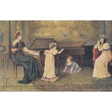 Pears Butter Antique Piano Lessons Advertising Postcard
