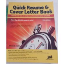 Quick Resume & Cover Letter Book: Write and Use an Effective Resume - VERY GOOD