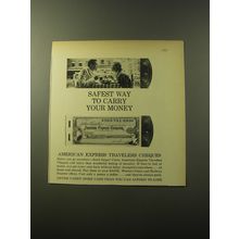 1960 American Express Travelers Cheques Advertisement