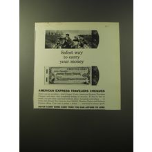 1960 American Express Travelers Cheques Ad
