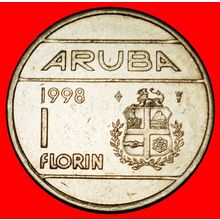 Ⰶ NETHERLANDS (1986-2013): ARUBA ★ 1 FLORIN 1998! BEATRIX ★LOW START★NO RESERVE