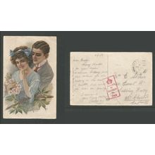 GB 1918 Army Post Office Postcard No 424 To Saltney Ferry, Chester