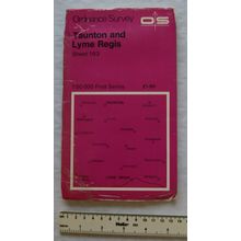 1974 OS first series map Sheet 193 Taunton & Lyme Regis