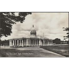The New Town Hall, Colombo, Ceylon, c.1920s - Plâté Postcard