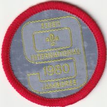 Scout Badge UK Jamboree - 9th Essex 1980 Used (J1)