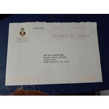australia commercial 2005 cover used special postmark as in pic gold govt hse