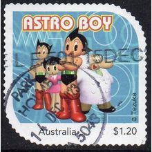 Australia 2023 MyStamps - Astro Boy - Astro, Uran, Toby & Dr Elefun $1.20 Used