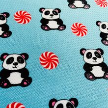 Cutie Ties Tie On Dog Bandana Large Peppermint Panda Blue