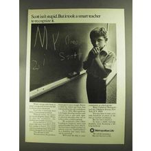 1972 Metropolitan Life Insurance Ad, Scott Isn't Stupid