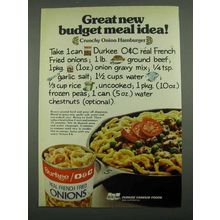 1974 Durkee O&C Real French Fried Onions Ad