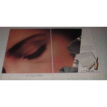 1982 L'Oreal French Formula Mascara Ad - Le Flutter