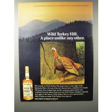 1983 Wild Turkey Bourbon Ad - Wild Turkey Hill