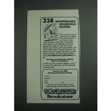 1984 Brookstone Homewares Ad - Indispensable Helpers