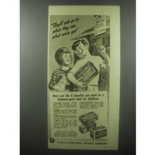 1939 Nabisco Honey Maid Graham Crackers Ad - They'll ask us in when they see