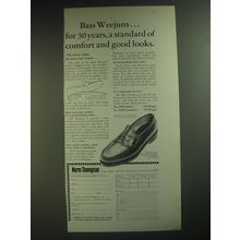 1974 Norm Thompson Bass Weejuns Shoes Ad - A standard of Comfort