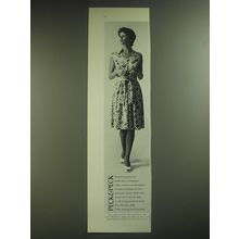 1974 Peck & Peck Shirtdress Ad - A print-on-print of polka dots and poises