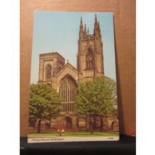PRIORY CHURCH, BRIDLINGTON, YORKSHIRE used postcard by E T W Dennis 1978 pm =