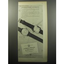 1951 International Watch Co. Ad - Known by the time it keeps