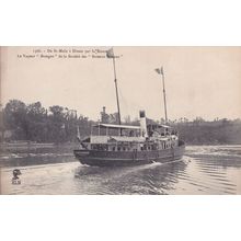 Vapeur Bretagne Ship At St Malo A Dinan French Old Postcard