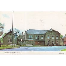 Kings Head Hotel Pub Lanchester County Durham Postcard