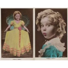 Shirley Temple 2x Old Real Photo Child Film Star Postcard s