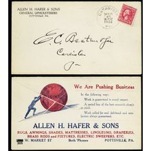 General Upholsterers ALL OVER 3/15/1922 Advertising Cover - Stuart Katz