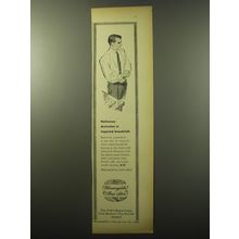 1960 Bloomingdale's Fashion Ad - Hathaway distinction in imported broadcloth