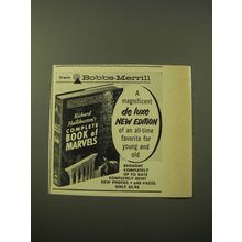 1960 Bobbs-Merrill Book Ad - Complete Book of Marvels by Richard Halliburton