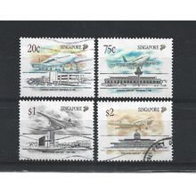 Singapore.Singapore Civil Aviation set of 4.Fine Used.Jul25