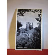 CORFE CASTLE, DORSET used vintage postcard 1964 pm =