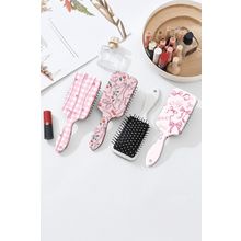 Pink Bow Print Anti-Static Air Cushion Comb