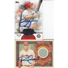 BRYCE HARPER ROOKIE & RHYS HOSKINS JERSEY AUTO 2013/22 PHILADELPHIA PHILLIES