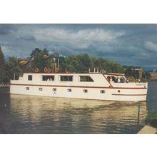 Edward Elgar Holiday Boat Riverboat River Stern Cruises 1980s Postcard